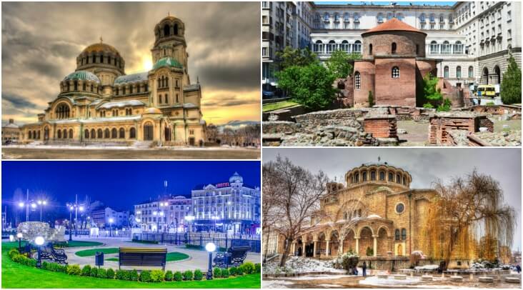 Bulgaria capital Sofia: Alexander Nevsky Cathedral, Church of St. George, lavov most,  St. Nedelya Church