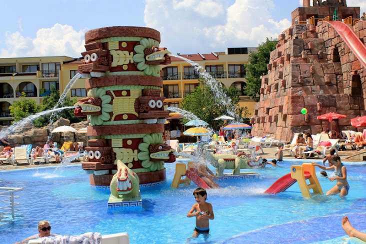 Aquapark w Kuban Hotel, Słoneczny Brzeg - centrum, ulica Kwiatowa