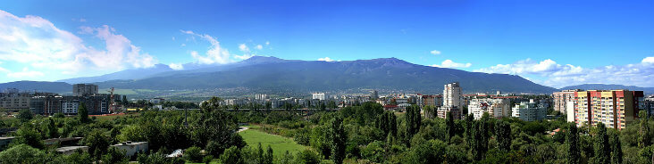 Short breaks to Bulgaria: Sofia - panoramic view of Vitosha mountain