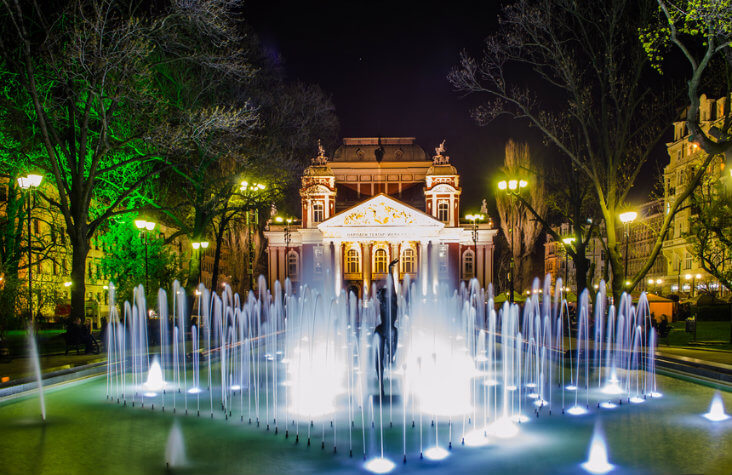 Bulgarian capital - Sofia, Ivan Vazov National Theatre